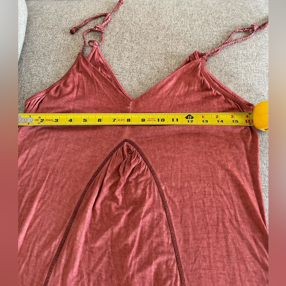 Mur Mur dusty rose flowy dress braided straps size M - Picture 4 of 6
